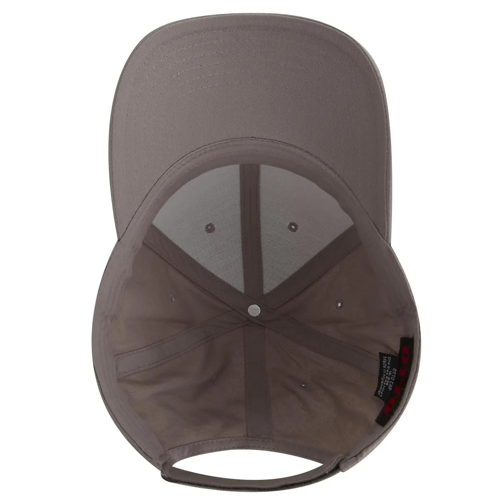 OTTO 19-536 6 Panel Low Profile Baseball Cap - Gray - Gray / 6 1/2’’ - 7 5/8’’