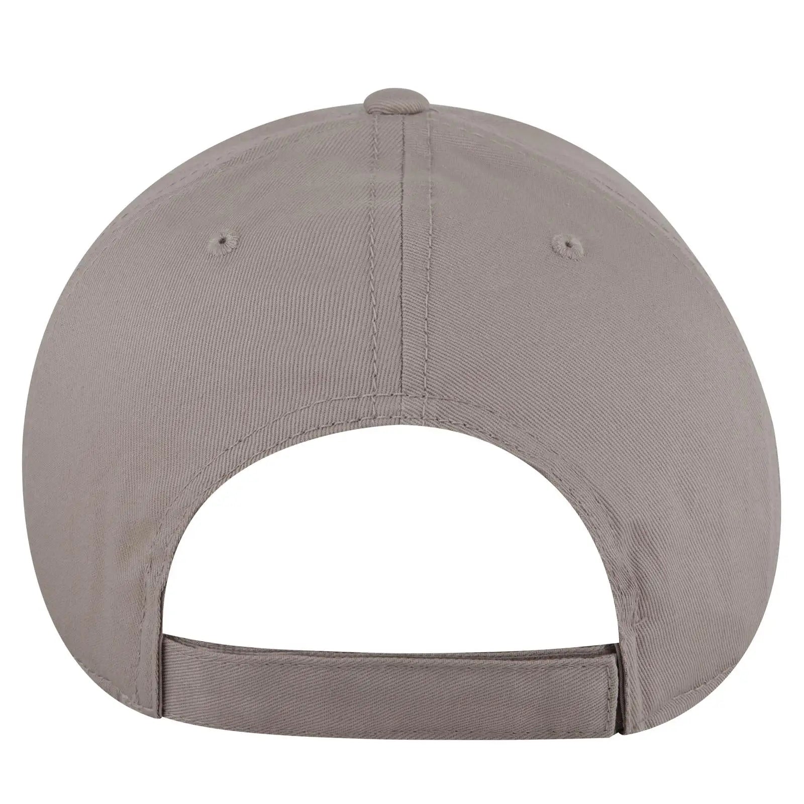 OTTO 19-536 6 Panel Low Profile Baseball Cap - Gray - Gray / 6 1/2’’ - 7 5/8’’