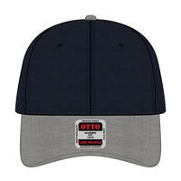 OTTO 19-536 6 Panel Low Profile Baseball Cap - Gry/Nvy/Nvy - Gry/Nvy/Nvy / 6 1/2’’ - 7 5/8’’