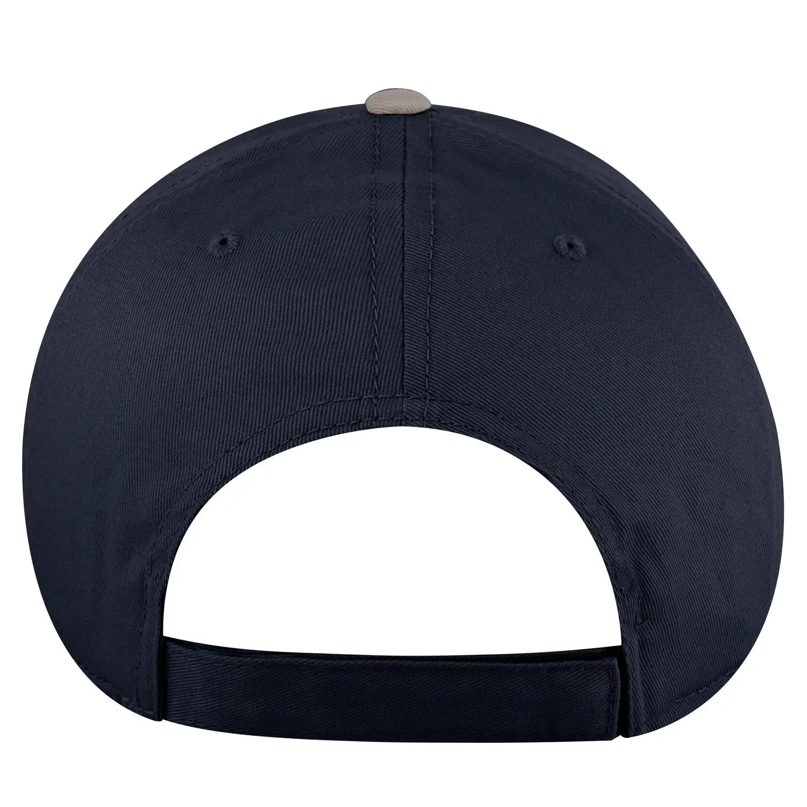 OTTO 19-536 6 Panel Low Profile Baseball Cap - Gry/Nvy/Nvy - Gry/Nvy/Nvy / 6 1/2’’ - 7 5/8’’