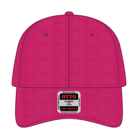 OTTO 19-536 6 Panel Low Profile Baseball Cap - Hot Pink - Hot Pink / 6 1/2’’ - 7 5/8’’