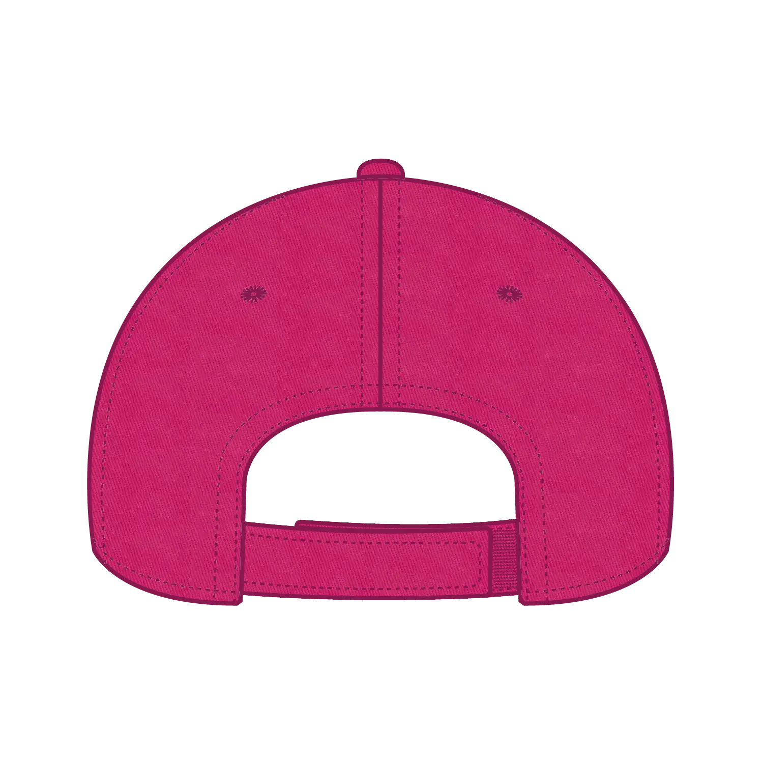 OTTO 19-536 6 Panel Low Profile Baseball Cap - Hot Pink - Hot Pink / 6 1/2’’ - 7 5/8’’