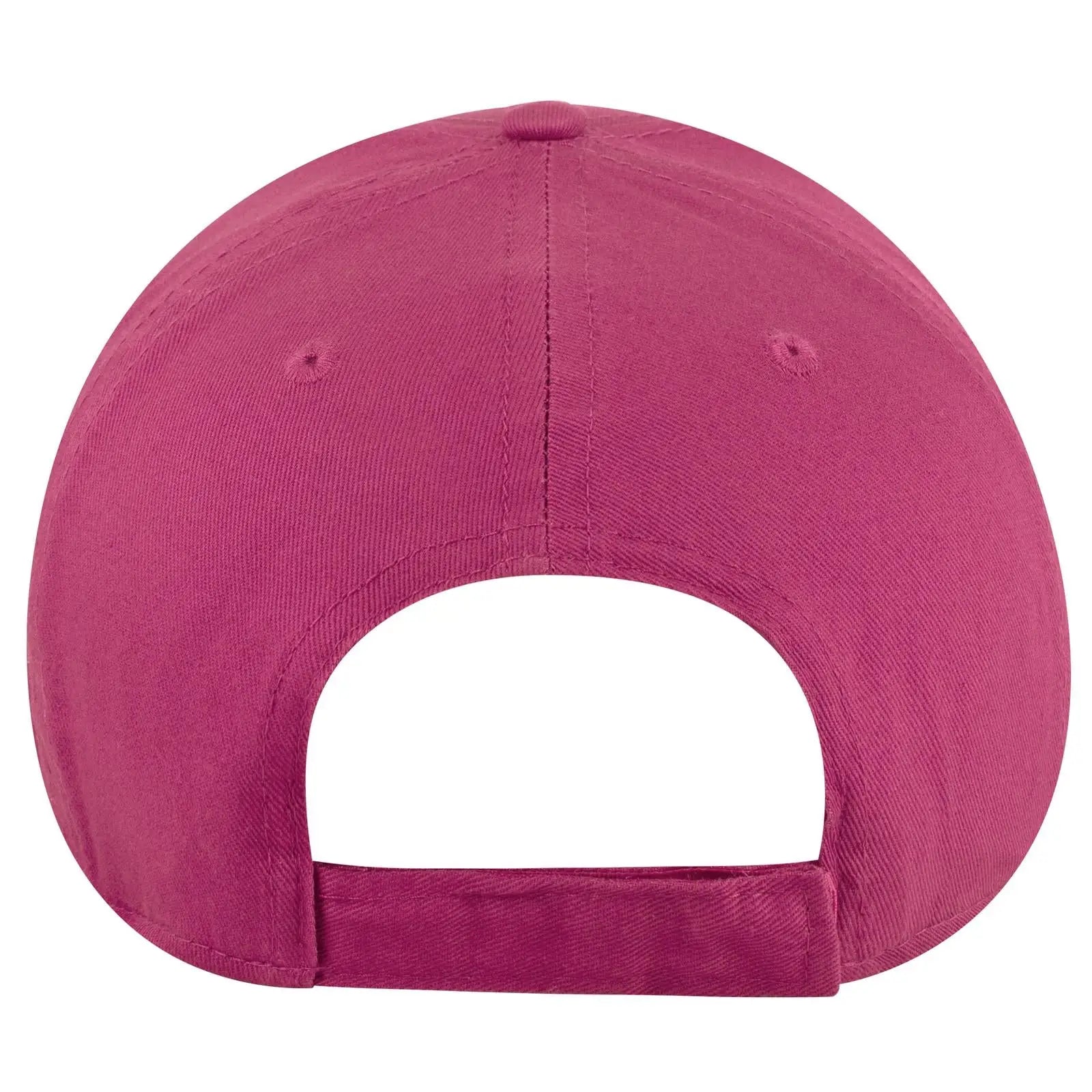 OTTO 19-536 6 Panel Low Profile Baseball Cap - Hot Pink - Hot Pink / 6 1/2’’ - 7 5/8’’