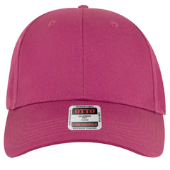 OTTO 19-536 6 Panel Low Profile Baseball Cap - Hot Pink - Hot Pink / 6 1/2’’ - 7 5/8’’