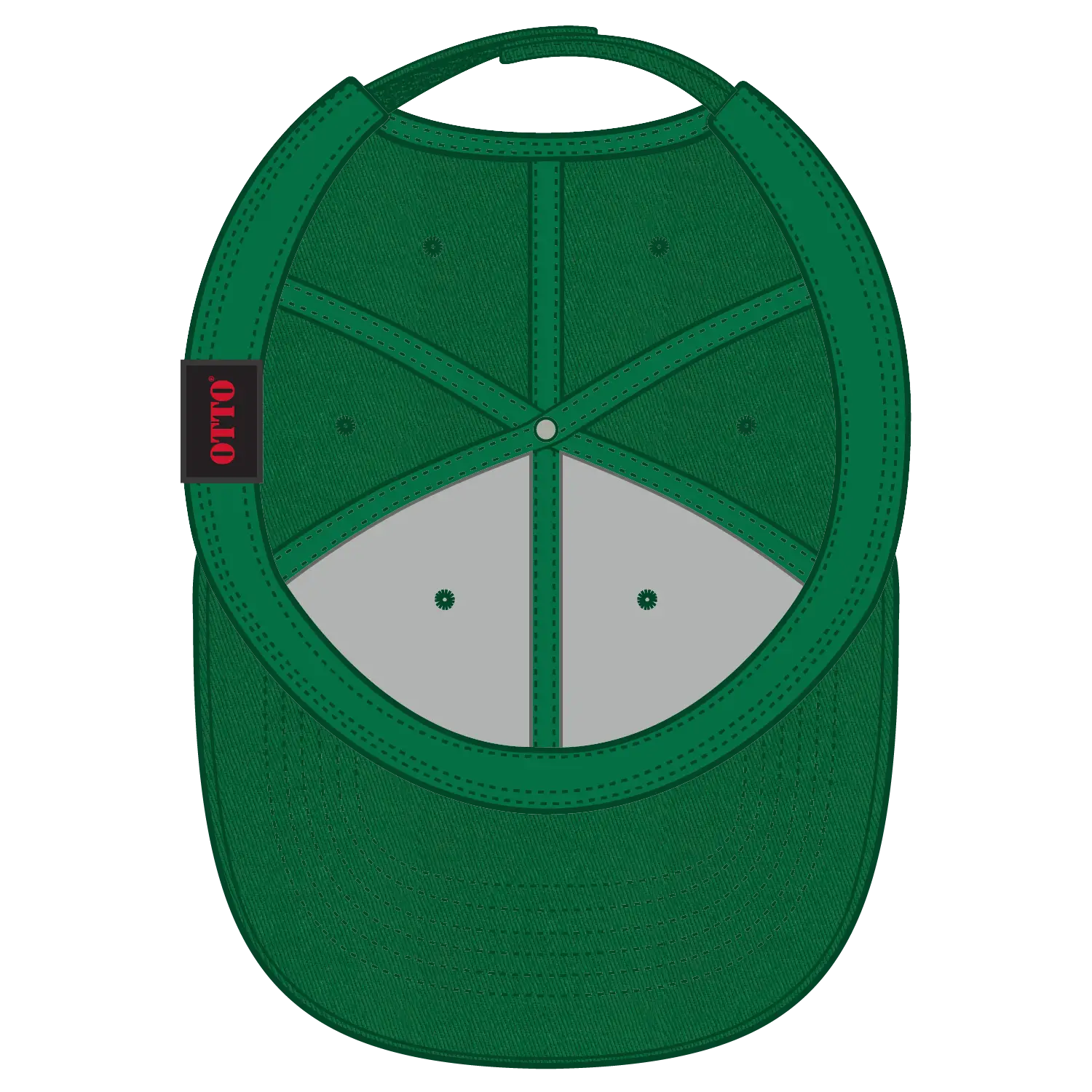 OTTO 19-536 6 Panel Low Profile Baseball Cap - Kelly - Kelly / 6 1/2’’ - 7 5/8’’