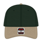 OTTO 19-536 6 Panel Low Profile Baseball Cap - Kha/Dk.Grn/Dk.Grn - Kha/Dk.Grn/Dk.Grn / 6 1/2’’ - 7 5/8’’