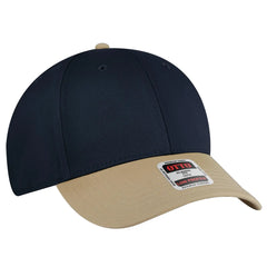 OTTO 19-536 6 Panel Low Profile Baseball Cap - Kha/Nvy/Nvy - Kha/Nvy/Nvy / 6 1/2’’ - 7 5/8’’