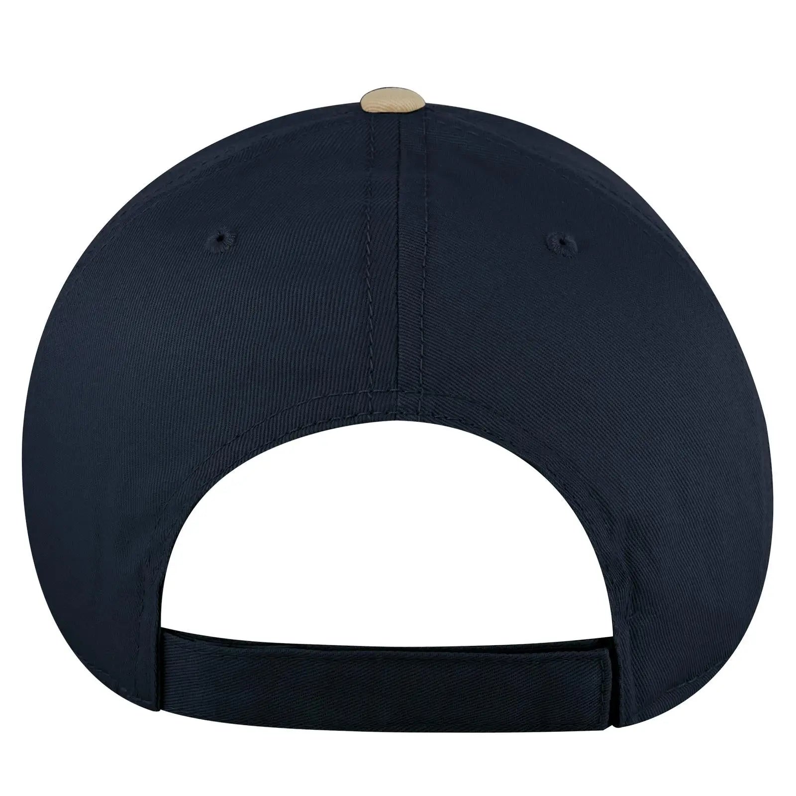 OTTO 19-536 6 Panel Low Profile Baseball Cap - Kha/Nvy/Nvy - Kha/Nvy/Nvy / 6 1/2’’ - 7 5/8’’