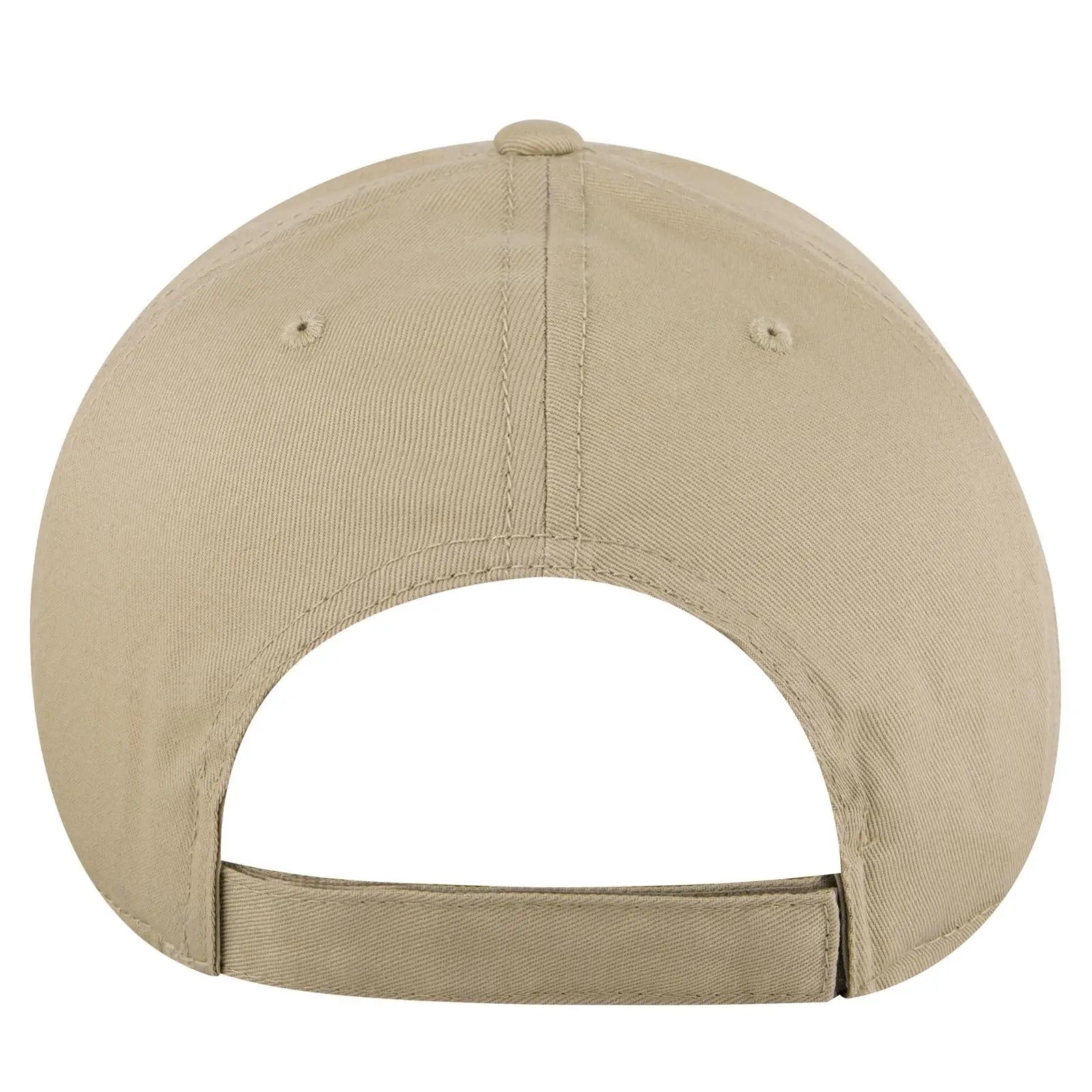 OTTO 19-536 6 Panel Low Profile Baseball Cap - Khaki - Khaki / 6 1/2’’ - 7 5/8’’