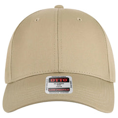 OTTO 19-536 6 Panel Low Profile Baseball Cap - Khaki - Khaki / 6 1/2’’ - 7 5/8’’