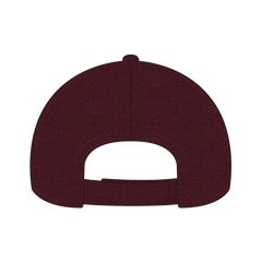OTTO 19-536 6 Panel Low Profile Baseball Cap - Maroon - Maroon / 6 1/2’’ - 7 5/8’’