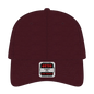 OTTO 19-536 6 Panel Low Profile Baseball Cap - Maroon - Maroon / 6 1/2’’ - 7 5/8’’