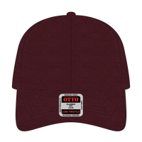 OTTO 19-536 6 Panel Low Profile Baseball Cap - Maroon - Maroon / 6 1/2’’ - 7 5/8’’