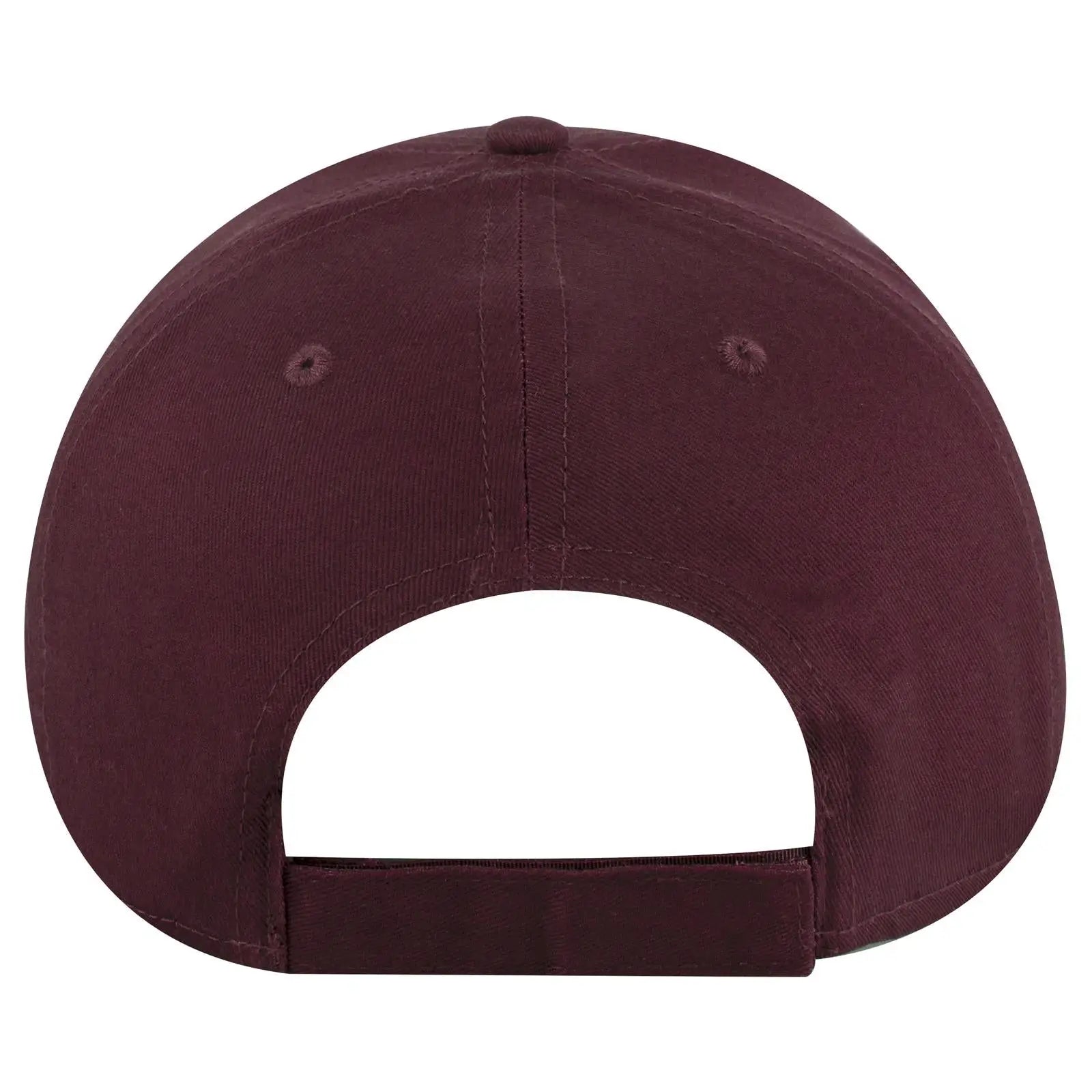 OTTO 19-536 6 Panel Low Profile Baseball Cap - Maroon - Maroon / 6 1/2’’ - 7 5/8’’