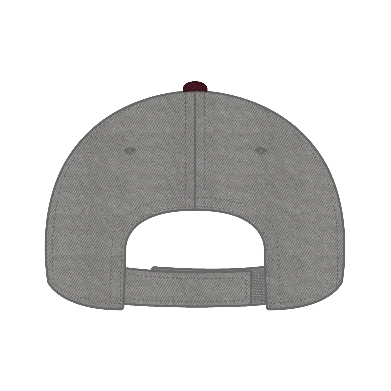 OTTO 19-536 6 Panel Low Profile Baseball Cap - Mrn/Gry/Gry - Mrn/Gry/Gry / 6 1/2’’ - 7 5/8’’