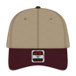 OTTO 19-536 6 Panel Low Profile Baseball Cap - Mrn/Kha/Kha - Mrn/Kha/Kha / 6 1/2’’ - 7 5/8’’
