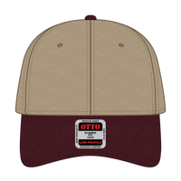 OTTO 19-536 6 Panel Low Profile Baseball Cap - Mrn/Kha/Kha - Mrn/Kha/Kha / 6 1/2’’ - 7 5/8’’