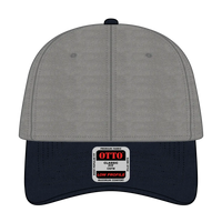 OTTO 19-536 6 Panel Low Profile Baseball Cap - Nvy/Gry/Gry - Nvy/Gry/Gry / 6 1/2’’ - 7 5/8’’