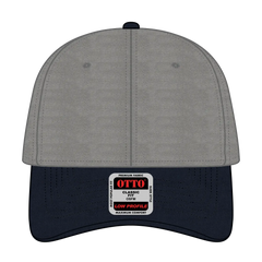 OTTO 19-536 6 Panel Low Profile Baseball Cap - Nvy/Gry/Gry - Nvy/Gry/Gry / 6 1/2’’ - 7 5/8’’