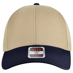 OTTO 19-536 6 Panel Low Profile Baseball Cap - Nvy/Kha/Kha - Nvy/Kha/Kha / 6 1/2’’ - 7 5/8’’