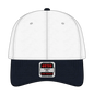 OTTO 19-536 6 Panel Low Profile Baseball Cap - Nvy/Wht/Wht - Nvy/Wht/Wht / 6 1/2’’ - 7 5/8’’