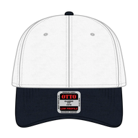 OTTO 19-536 6 Panel Low Profile Baseball Cap - Nvy/Wht/Wht - Nvy/Wht/Wht / 6 1/2’’ - 7 5/8’’