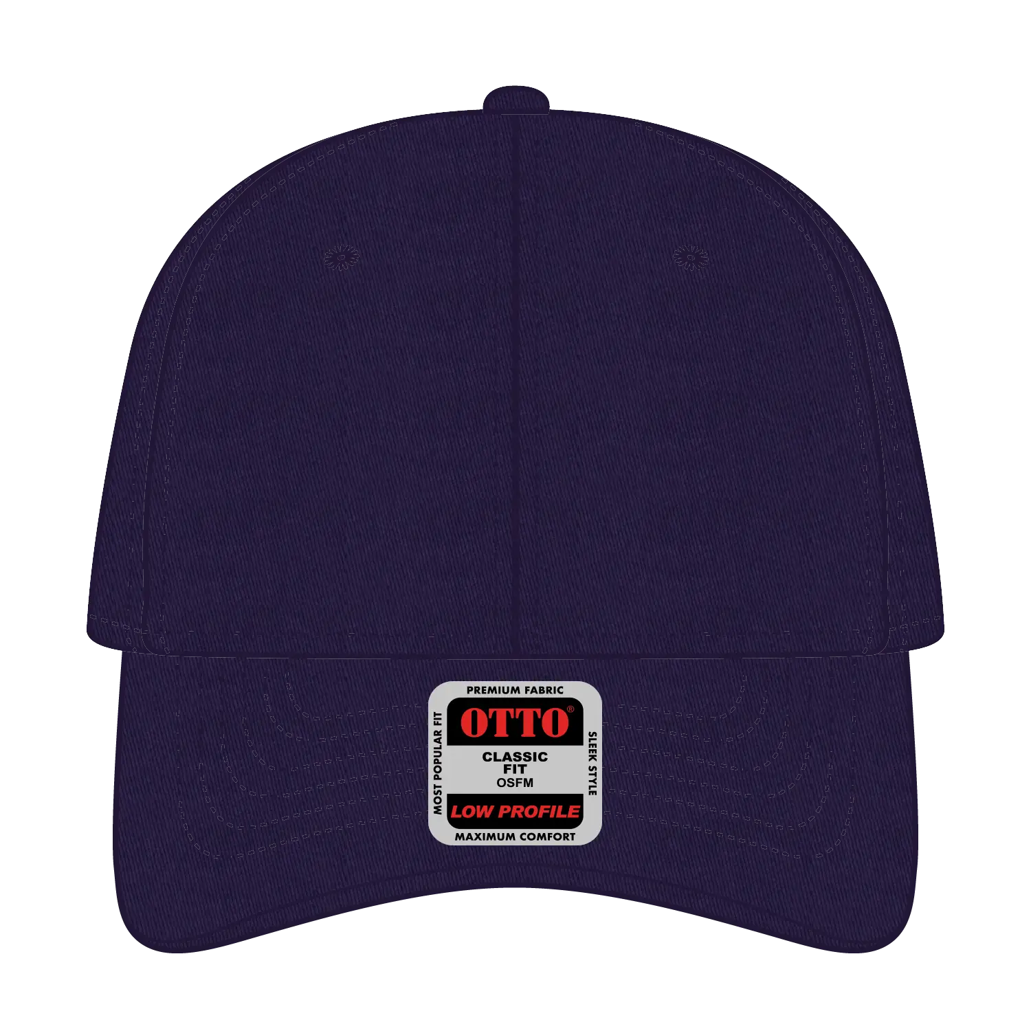 OTTO 19-536 6 Panel Low Profile Baseball Cap - Purple - Purple / 6 1/2’’ - 7 5/8’’