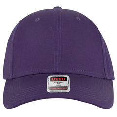 OTTO 19-536 6 Panel Low Profile Baseball Cap - Purple - Purple / 6 1/2’’ - 7 5/8’’