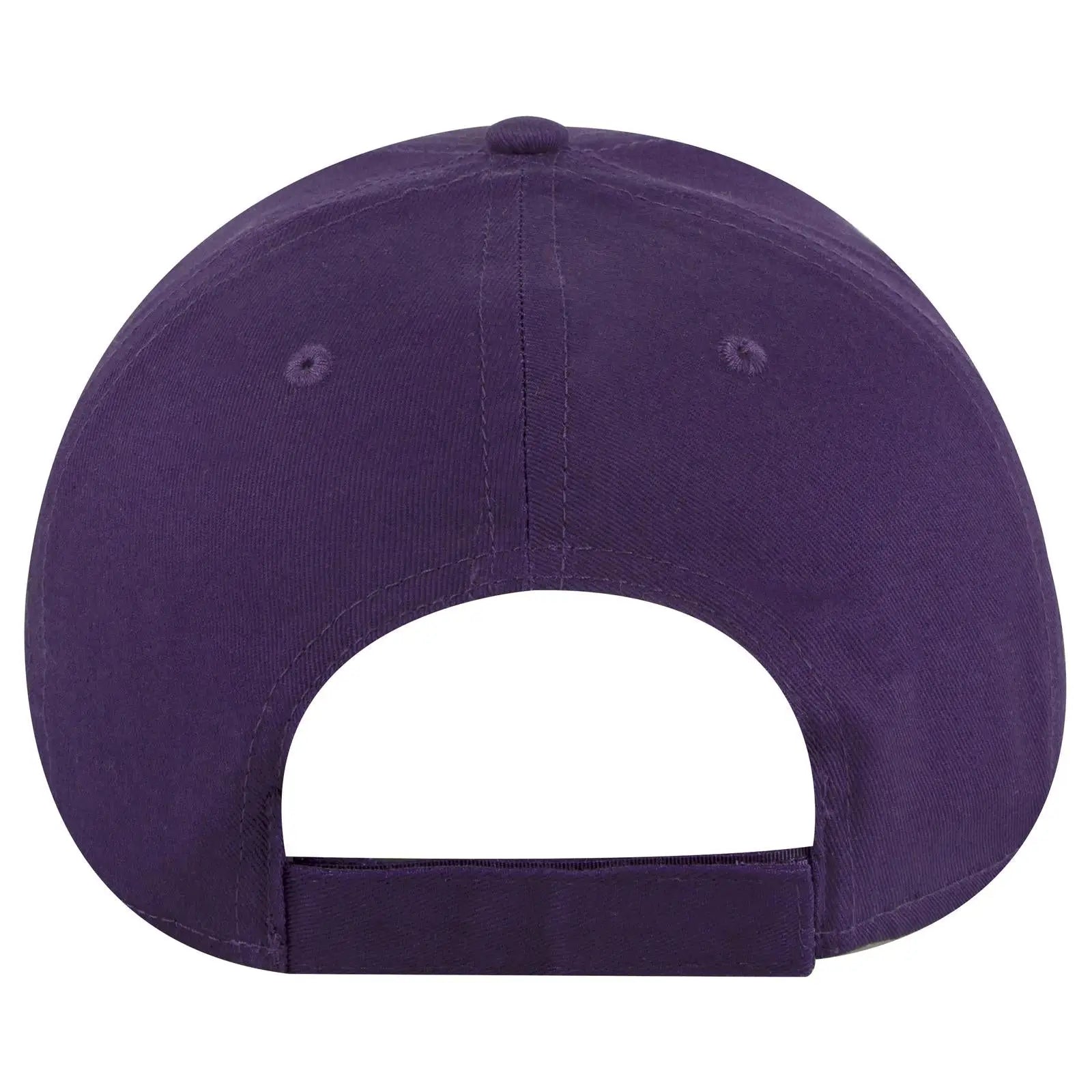 OTTO 19-536 6 Panel Low Profile Baseball Cap - Purple - Purple / 6 1/2’’ - 7 5/8’’