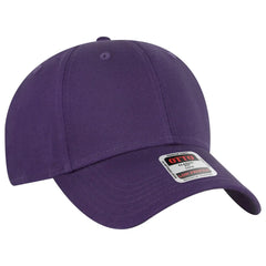 OTTO 19-536 6 Panel Low Profile Baseball Cap - Purple - Purple / 6 1/2’’ - 7 5/8’’
