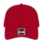 OTTO 19-536 6 Panel Low Profile Baseball Cap - Red - Red / 6 1/2’’ - 7 5/8’’