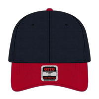 OTTO 19-536 6 Panel Low Profile Baseball Cap - Red/Nvy/Nvy - Red/Nvy/Nvy / 6 1/2’’ - 7 5/8’’