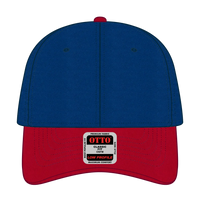 OTTO 19-536 6 Panel Low Profile Baseball Cap - Red/Ryl/Ryl - Red/Ryl/Ryl / 6 1/2’’ - 7 5/8’’