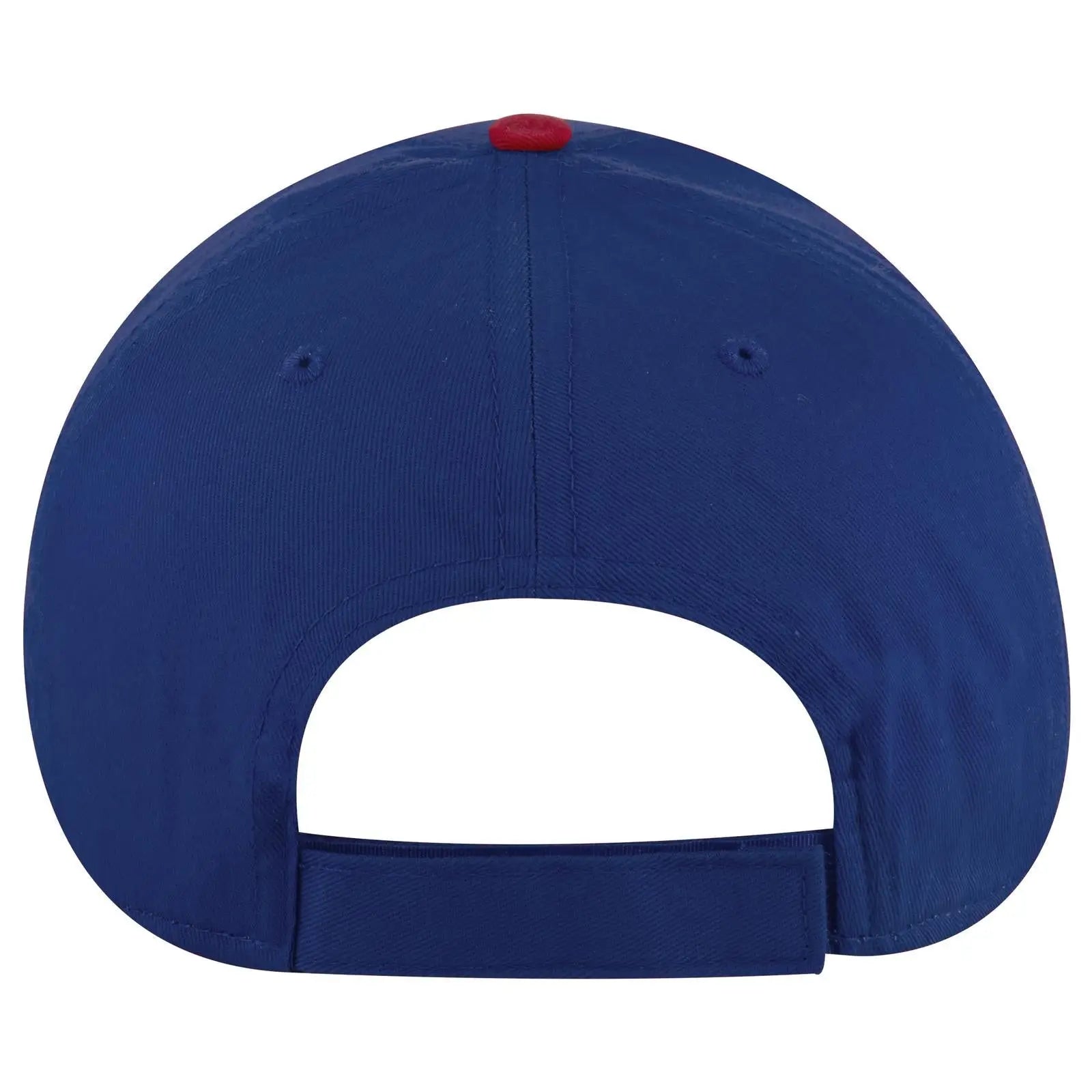 OTTO 19-536 6 Panel Low Profile Baseball Cap - Red/Ryl/Ryl - Red/Ryl/Ryl / 6 1/2’’ - 7 5/8’’
