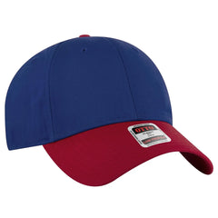 OTTO 19-536 6 Panel Low Profile Baseball Cap - Red/Ryl/Ryl - Red/Ryl/Ryl / 6 1/2’’ - 7 5/8’’