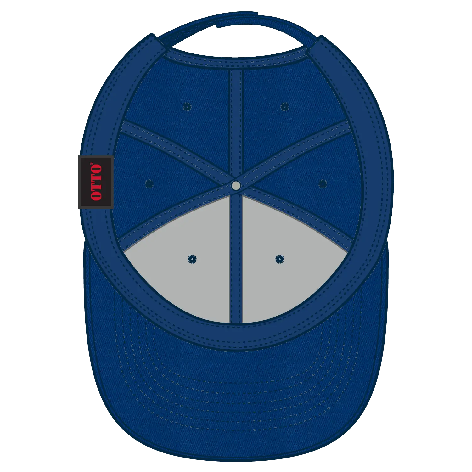 OTTO 19-536 6 Panel Low Profile Baseball Cap - Royal - Royal / 6 1/2’’ - 7 5/8’’