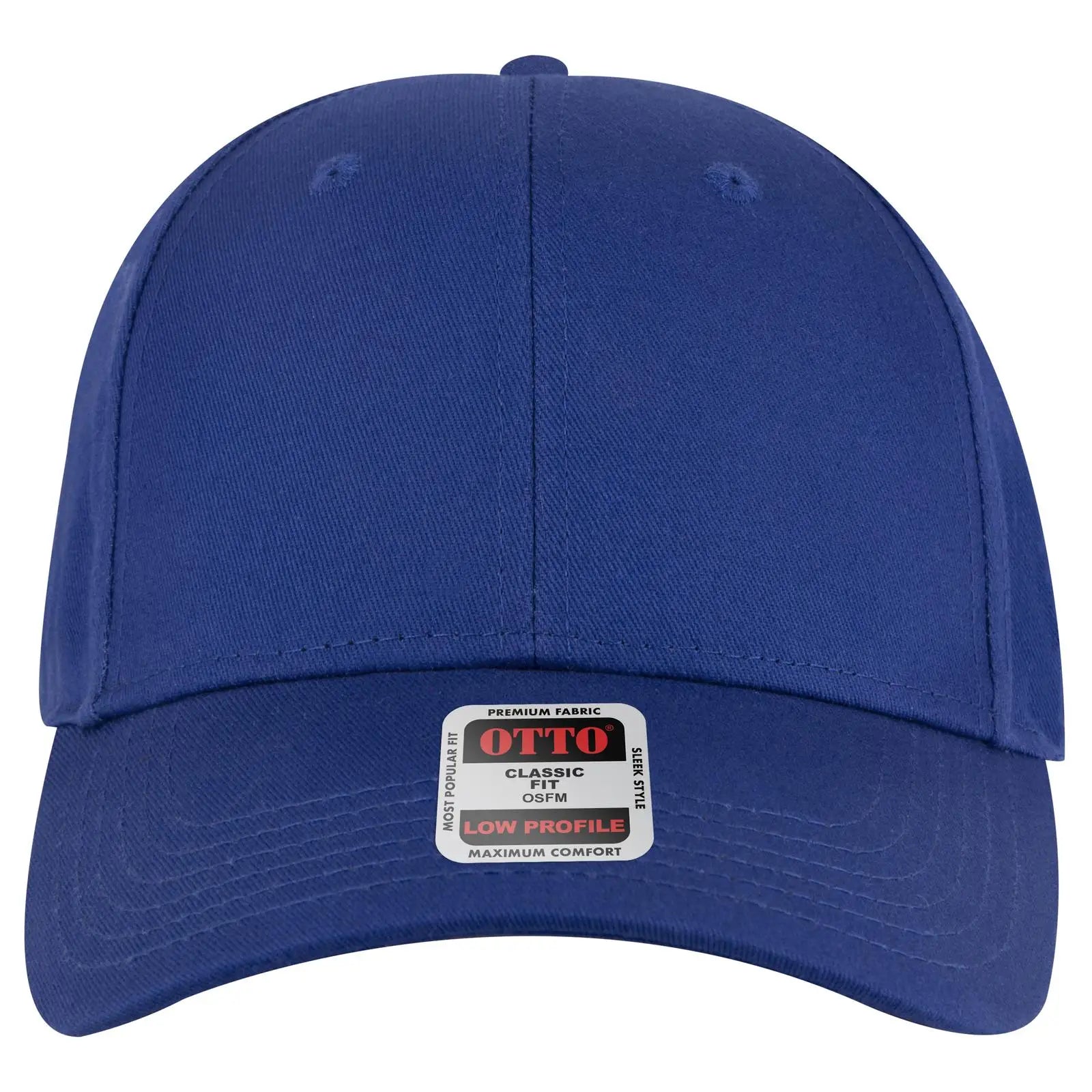 OTTO 19-536 6 Panel Low Profile Baseball Cap - Royal - Royal / 6 1/2’’ - 7 5/8’’