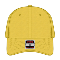 OTTO 19-536 6 Panel Low Profile Baseball Cap - Yellow - Yellow / 6 1/2’’ - 7 5/8’’