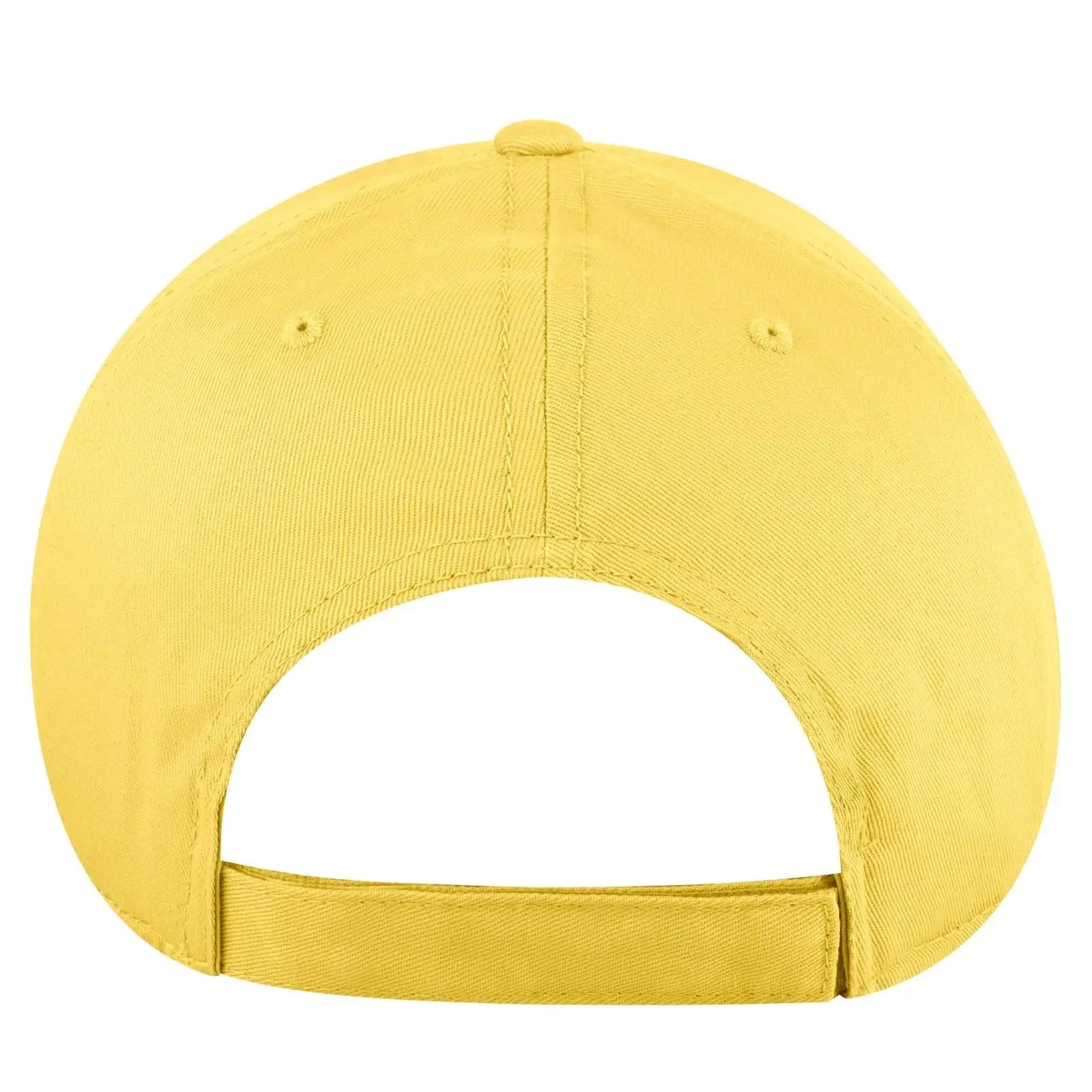 OTTO 19-536 6 Panel Low Profile Baseball Cap - Yellow - Yellow / 6 1/2’’ - 7 5/8’’