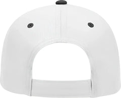 OTTO 19-536 Cotton Twill Low Profile Pro Style Cap with 6 Embroidered Eyelets - Black White White - Black White