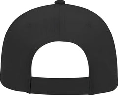 OTTO 19-536 Cotton Twill Low Profile Pro Style Cap with 6 Embroidered Eyelets - Black - Black / One Size Fits Most