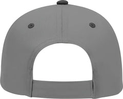 OTTO 19-536 Cotton Twill Low Profile Pro Style Cap with 6 Embroidered Eyelets - Black Charcoal Charcoal - Black Dark