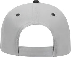 OTTO 19 536 Cotton Twill Low Profile Pro Style Cap with 6 Embroidered Eyelets Black Gray Gray Black Gray / One Size