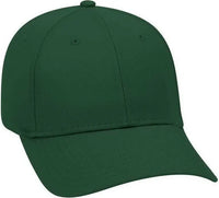 OTTO 19-536 Cotton Twill Low Profile Pro Style Cap with 6 Embroidered Eyelets - Dark Green - Forest / One Size Fits Most