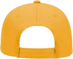 OTTO 19-536 Cotton Twill Low Profile Pro Style Cap with 6 Embroidered Eyelets - Gold - Gold / One Size Fits Most