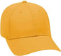 OTTO 19-536 Cotton Twill Low Profile Pro Style Cap with 6 Embroidered Eyelets - Gold - Gold / One Size Fits Most