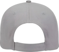 OTTO 19-536 Cotton Twill Low Profile Pro Style Cap with 6 Embroidered Eyelets - Gray - Gray / One Size Fits Most