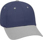 OTTO 19-536 Cotton Twill Low Profile Pro Style Cap with 6 Embroidered Eyelets - Gray Navy Navy - Gray Navy / One Size