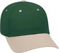 OTTO 19 536 Cotton Twill Low Profile Pro Style Cap with 6 Embroidered Eyelets Khaki Dark Green Dark Green Khaki Forest