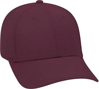 OTTO 19 536 Cotton Twill Low Profile Pro Style Cap with 6 Embroidered Eyelets Maroon Maroon / One Size Fits Most